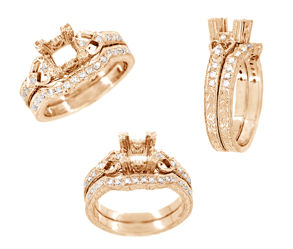 An order for R459R1 does not include the 14K rose gold and diamond wedding