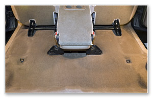 The same cargo area is clean and stain-free after using the Durrmaid Super 1600 extractor.