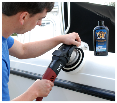 Marine 31 All-In-One Gel Coat Polish & Wax removes light oxidation while waxing at the same time!