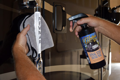 McKee RV Final Step Detail Wax cleans and shines all exterior surfaces