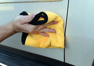Wipe clean using a soft towel