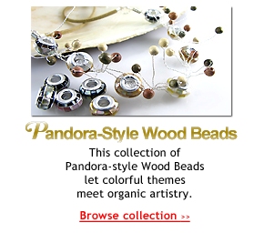 Pandora Style Wood Beads