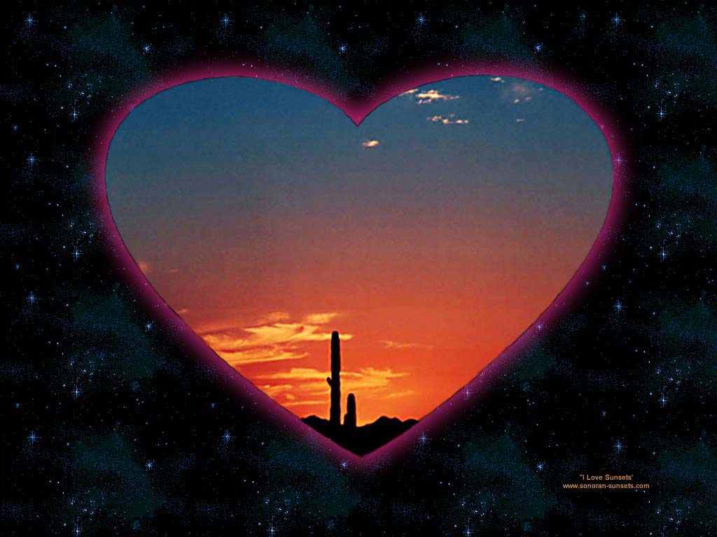 I Love Sunsets Tucson Arizona Wallpaper 1024 x 768