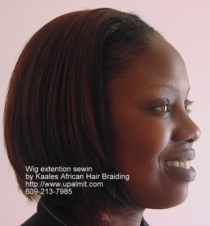 short sew in weave hairstyles. Wig extension sewins by Kaale.