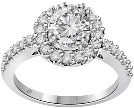 diamond halo engagement rings Brightest diamonds encircle the finest 