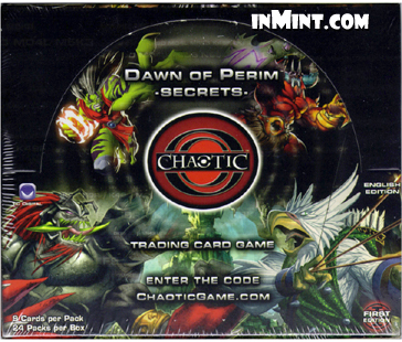 Chaotic Dawn Of Perim Secrets Booster Box LOT Of 24 Packs For Card Game TCG CCG 