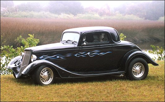 1934 Ford Coupe Hot Rod Above John Coffeen of Florida is the third owner 