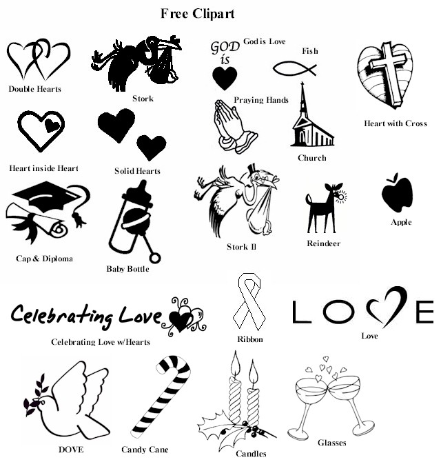 Free clipart of weddings