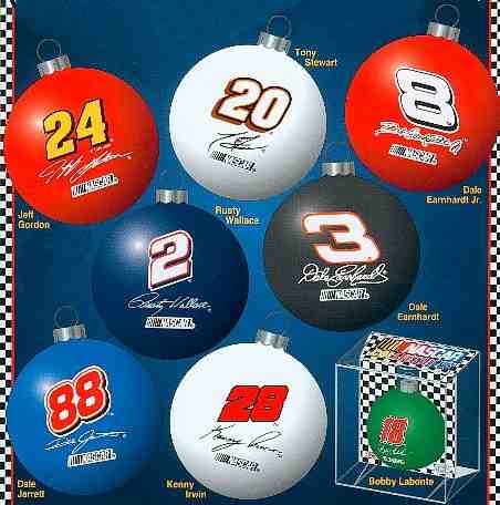 NASCAR Drivers <br>Christmas Ornaments