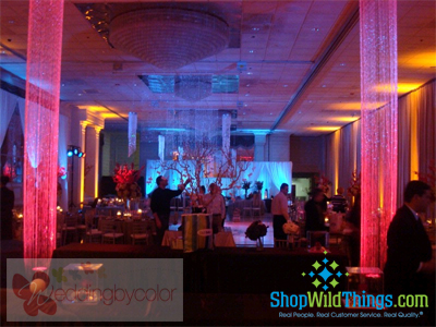 Our beautiful glittering shimmering columns are fantastic for creating a 