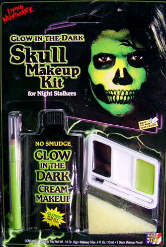 makeup skull. Glow in the Dark Cream Makeup