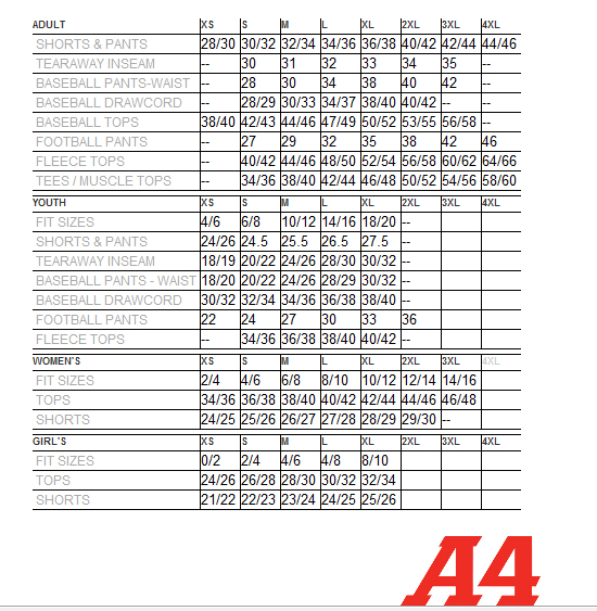 adidas basketball jersey size chart