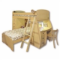 Berg Furniture Bunk Bed with Desk