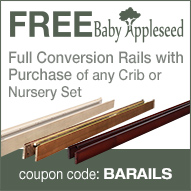 Free BabyAppleseed Bed Rails with Select Cribs