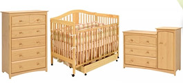 Light Wood Crib Sets