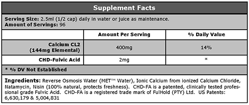 Organic Calcium Supplement on Calcium Supplement  60 Day Supply   8 Oz  Mineralife