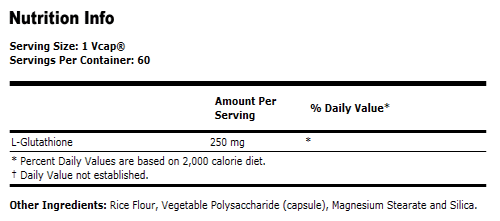 Резултат с изображение за NOW FOODS L-Glutathione 250 mg