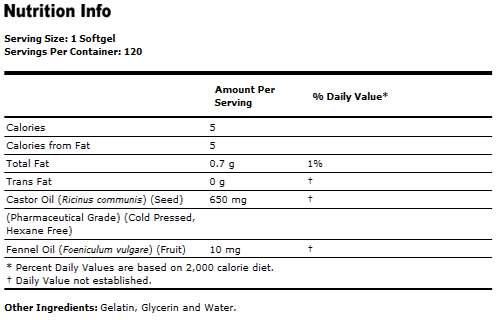 Резултат с изображение за NOW FOODS Castor Oil 650 mg