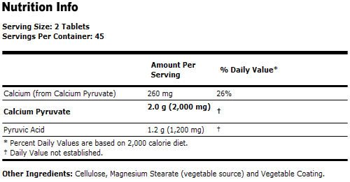 Резултат с изображение за NOW FOODS Pyruvate 1000 mg