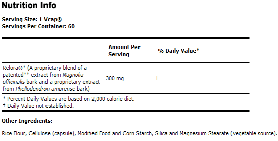 Резултат с изображение за NOW FOODS Relora 300 mg