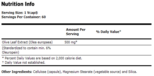 Резултат с изображение за NOW FOODS Olive Leaf Extract 500 mg