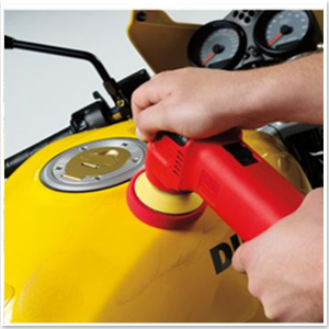 Griot's Garage 3 Inch Polisher makes it easy to polish motorcycles!