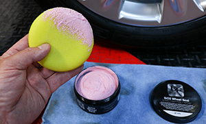 Apply wheel wax or sealant to chrome wheels.