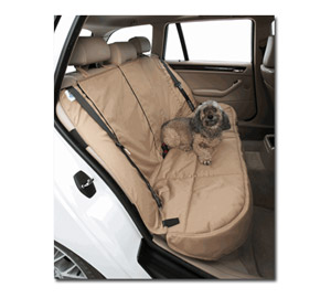 The Canine Covers Custom Rear Seat Protector keeps your back seat clean and tidy, even when you bring your pet along.