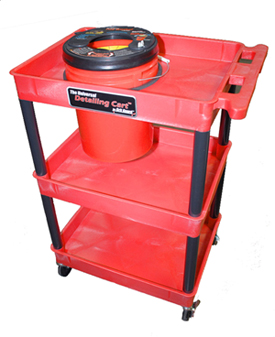 Grit Guard Universal Detailing Cart shown with Grit Guard Universal Pad Washer