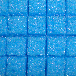 The Lake Country Foam Wash Sponge has porous, cubed foam that channels dirt away from the paint as you wash.