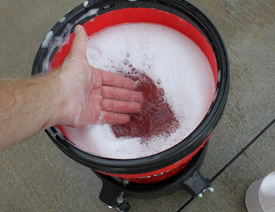 Wolfgang Auto Bathe lubricates the wash water for safe, swirl-free washing.