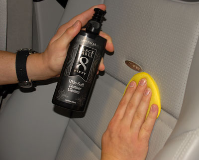 Black Label Hide-Soft Leather Cleaner is pH balanced