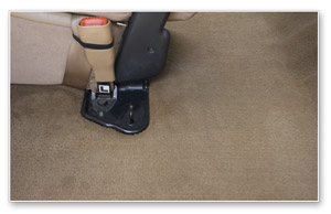After using the Durrmaid Mini Hot Water Extractor, the carpet looks cleaner and the true color is retored.