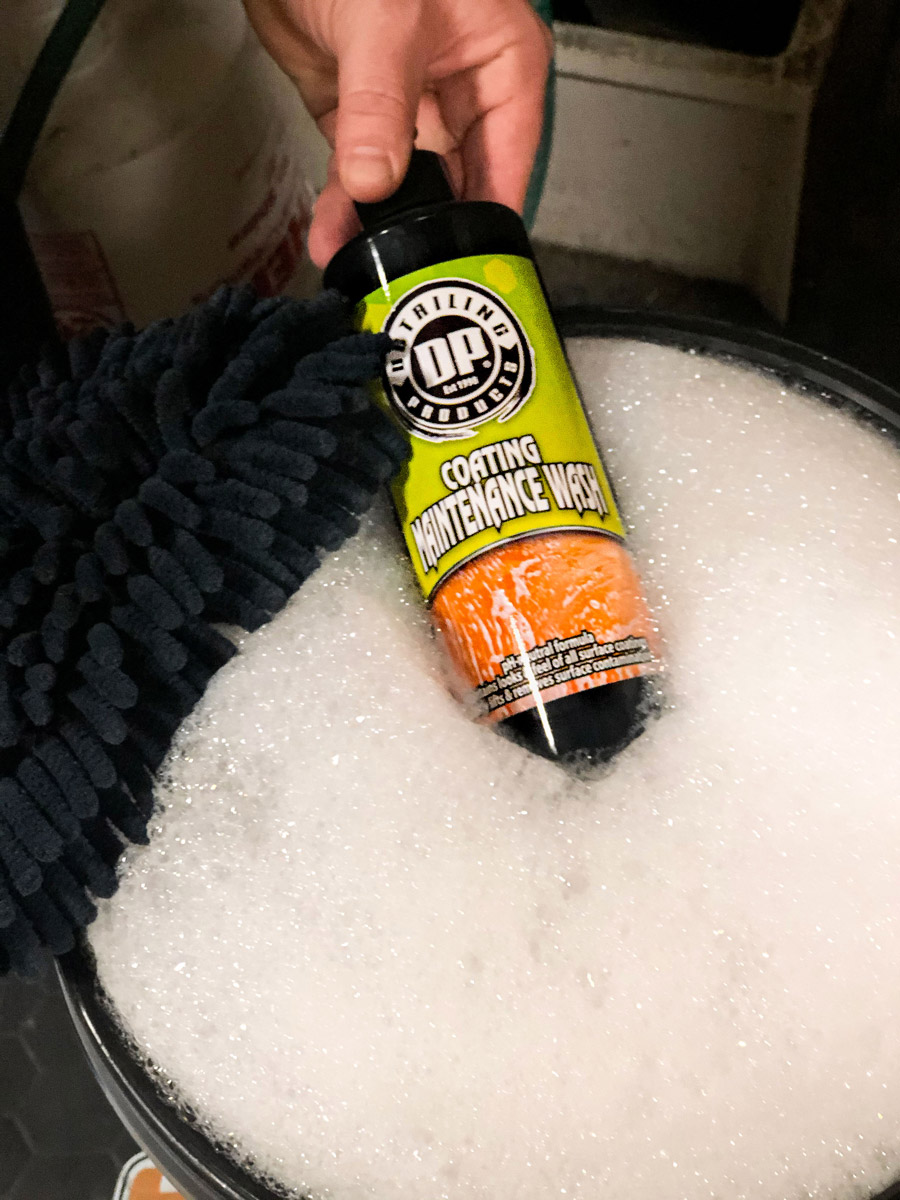 DP Coating Maitenance Wash creates a thick blanket of suds to ensure the safeest wash for your coated surface!