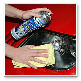 Maintain the clear shine of your polished plastic headlights with Diamondite Plasti-Care Plastic Cleaner, Polish & Protectant. This aerosol spray cleans and shines plastic headlight covers, and it leaves a anti-static coating to keep them clean longer.