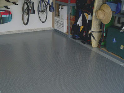 Diamond Deck Roll Out Flooring can cover any area of the garage you want