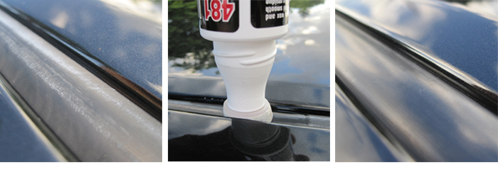 Duragloss Wax Eraser removes wax stains from trim.