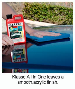 Klasse All In One buffs out beautifully with a Microfiber Towel.