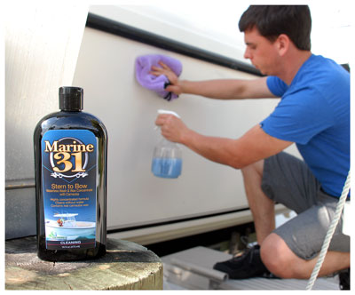Marine 31 Stern to Bow Waterless Wash Concentrate with Carnauba is highly concentrated!