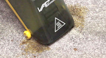 Vapamore MR-50 Steamer Vac removes carpet stains.