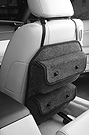 Universal Seatback-Mount PocketPods provide extra storage in the passenger cabin.