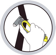 Res-Q-Hammer cuts through your seatbelt for quick removal