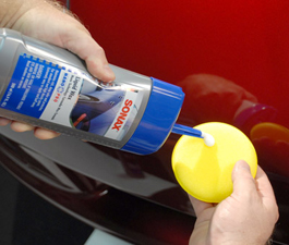 Sonax NanoTechnology Liquid Wax can be applied by hand or with a polisher.