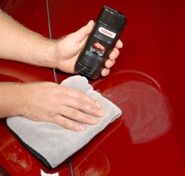 Use a soft, plush microfiber towel to buff away the haze.