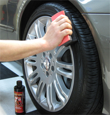 Wolfgang Exterior Trim Sealant protects tires.