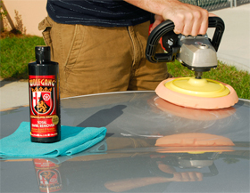 Use a FLEX, Makita, or DeWalt to apply Wolfgang Total Swirl Remover 3.0.