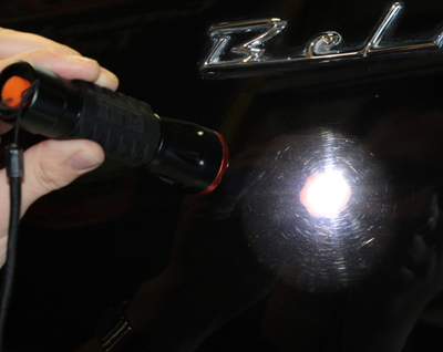 FLEX Swirl Finder Light shows the true condition of your paint!