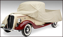 Covercraft Tan Flannel indoor car cover.