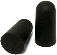 Black Ear Plugs - Back-in-Black Disposable Foam 50-Pair Bottle