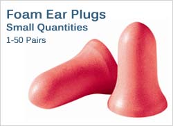 Foam Ear Plugs in Small Quantities (1-50 Pairs)